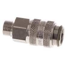 Edelstahl 316L DN 5 Luftkupplung Muffe G 1/8 Zoll Außengewinde