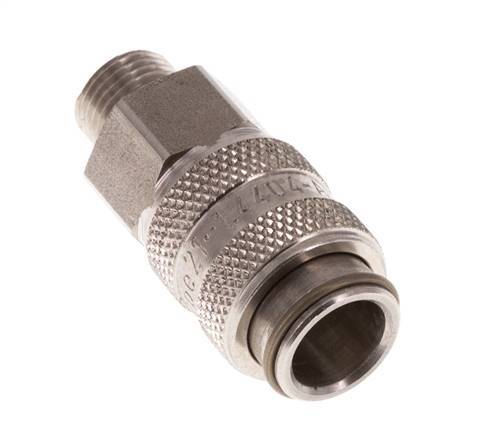 Edelstahl 316L DN 5 Luftkupplung Muffe G 1/8 Zoll Außengewinde