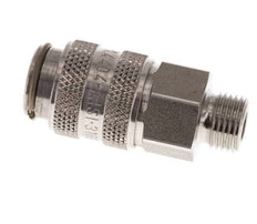 Edelstahl 316L DN 5 Luftkupplung Muffe G 1/8 Zoll Außengewinde