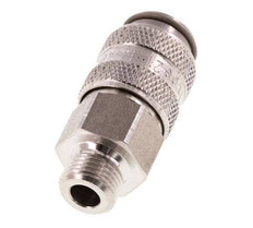 Edelstahl 316L DN 5 Luftkupplung Muffe G 1/8 Zoll Außengewinde Doppelabsperrung
