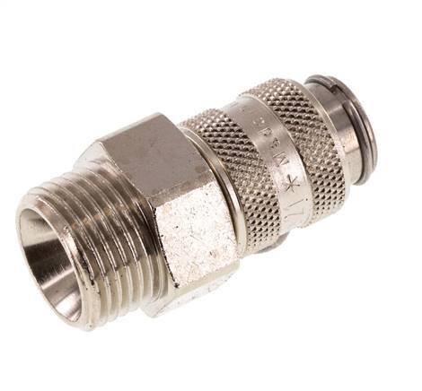 Gehärteter Stahl DN 5 Luftkupplungsmuffe G 3/8 Zoll Außengewinde