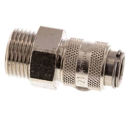 Gehärteter Stahl DN 5 Luftkupplungsmuffe G 3/8 Zoll Außengewinde