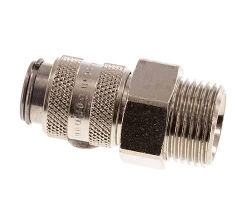 Gehärteter Stahl DN 5 Luftkupplungsmuffe G 3/8 Zoll Außengewinde