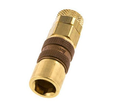 Messing DN 5 Braun Luftkupplungsmuffe 6x8 mm Überwurfmutter