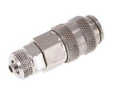 Edelstahl 316L DN 5 Luftkupplungsmuffe 4x6 mm Überwurfmutter