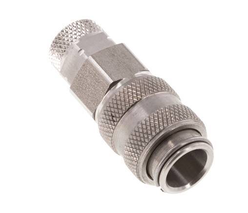 Edelstahl 316L DN 5 Luftkupplungsmuffe 4x6 mm Überwurfmutter