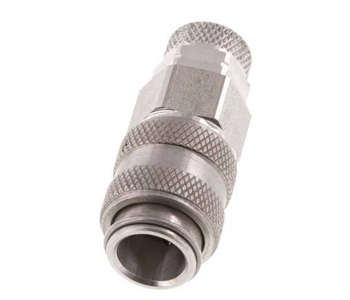 Stainless Steel 316L DN 5 Air Coupling Socket 4x6 mm Union Nut