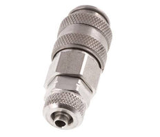 Edelstahl 316L DN 5 Luftkupplungsmuffe 4x6 mm Überwurfmutter