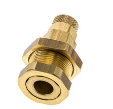 Messing DN 5 Luftkupplung Buchse 4x6 mm Überwurfmutter Bulkhead Pull-Off