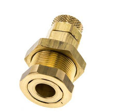 Messing DN 5 Luftkupplungsmuffe 6x8 mm Überwurfmutter Bulkhead Pull-Off