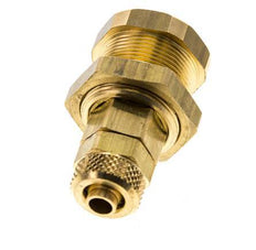 Messing DN 5 Luftkupplungsmuffe 6x8 mm Überwurfmutter Bulkhead Pull-Off