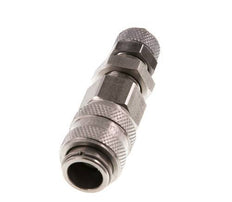Edelstahl DN 5 Luftkupplung Muffe 4x6 mm Überwurfmutter Bulkhead