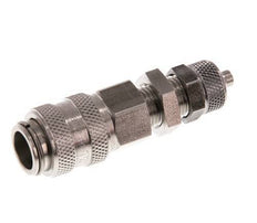 Edelstahl DN 5 Luftkupplung Muffe 4x6 mm Überwurfmutter Bulkhead