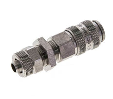 Edelstahl DN 5 Luftkupplung Muffe 6x8 mm Überwurfmutter Bulkhead