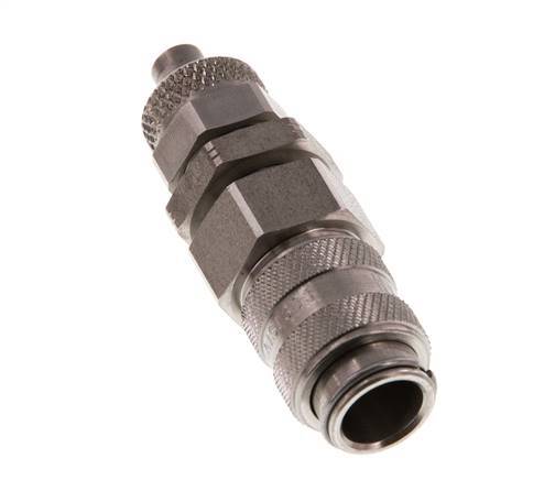 Edelstahl DN 5 Luftkupplung Muffe 6x8 mm Überwurfmutter Bulkhead