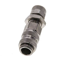 Edelstahl DN 5 Luftkupplung Muffe 6x8 mm Überwurfmutter Bulkhead