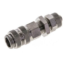 Edelstahl DN 5 Luftkupplung Muffe 6x8 mm Überwurfmutter Bulkhead