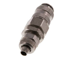 Edelstahl DN 5 Luftkupplung Muffe 6x8 mm Überwurfmutter Bulkhead