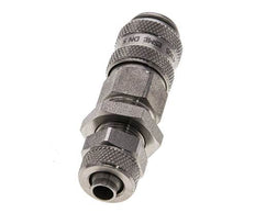 Edelstahl DN 5 Luftkupplung Muffe 6x8 mm Überwurfmutter Bulkhead