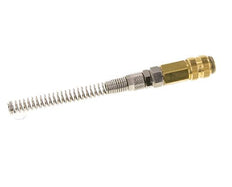 Messing DN 5 Luftkupplungsmuffe 4x6 mm Überwurfmutter Biegeschutz drehbar