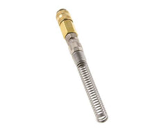 Messing DN 5 Luftkupplungsmuffe 6x8 mm Überwurfmutter Biegeschutz drehbar