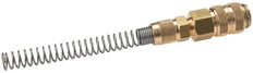 Messing DN 5 Rot Luftkupplungsmuffe 4x6 mm Überwurfmutter Biegeschutz drehbar