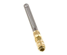 Messing DN 5 Luftkupplungsmuffe 6x8 mm Überwurfmutter Biegeschutz