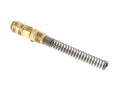 Messing DN 5 Luftkupplungsmuffe 6x8 mm Überwurfmutter Biegeschutz
