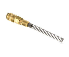 Messing DN 5 Luftkupplungsmuffe 4x6 mm Überwurfmutter Biegeschutz Doppelabsperrung