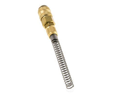 Messing DN 5 Luftkupplungsmuffe 4x6 mm Überwurfmutter Biegeschutz Doppelabsperrung