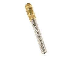 Messing DN 5 Luftkupplungsmuffe 6x8 mm Überwurfmutter Biegeschutz Doppelabsperrung