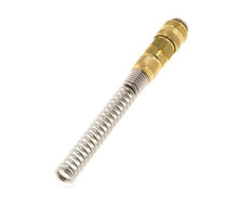Messing DN 5 Luftkupplungsmuffe 6x8 mm Überwurfmutter Biegeschutz Doppelabsperrung