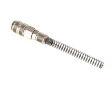 Messing vernickelt DN 5 Luftkupplungsmuffe 4x6 mm Überwurfmutter Biegeschutz