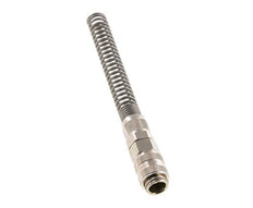 Messing vernickelt DN 5 Luftkupplungsmuffe 6x8 mm Überwurfmutter Bend-Protect Double Shut-Off
