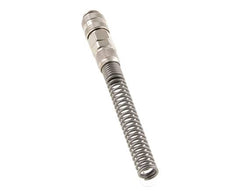 Messing vernickelt DN 5 Luftkupplungsmuffe 6x8 mm Überwurfmutter Bend-Protect Double Shut-Off