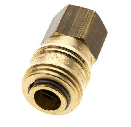 Brass DN 5.5 (Orion) Air Coupling Socket G 1/4 inch Female
