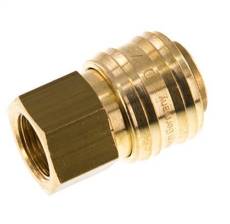 Messing DN 7.2 (Euro) Luftkupplung Muffe G 3/8 Zoll Innengewinde