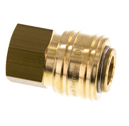 Messing DN 7.2 (Euro) Luftkupplung Muffe G 3/8 Zoll Innengewinde
