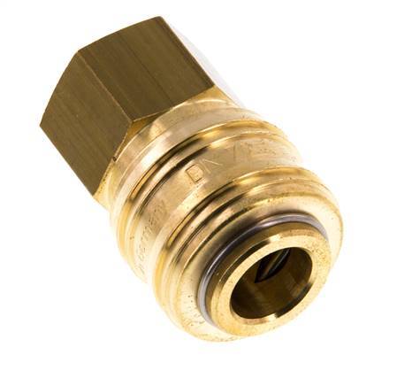 Messing DN 7.2 (Euro) Luftkupplung Muffe G 3/8 Zoll Innengewinde
