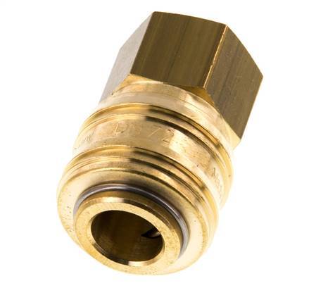 Brass DN 7.2 (Euro) Air Coupling Socket G 3/8 inch Female