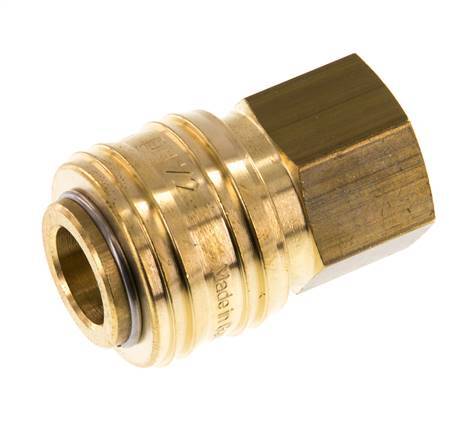 Messing DN 7.2 (Euro) Luftkupplung Muffe G 3/8 Zoll Innengewinde