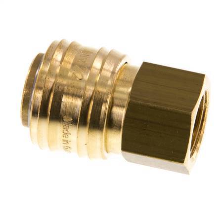 Messing DN 7.2 (Euro) Luftkupplung Muffe G 3/8 Zoll Innengewinde