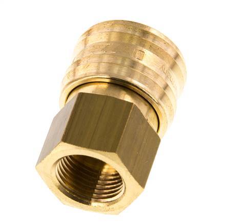 Messing DN 7.2 (Euro) Luftkupplung Muffe G 3/8 Zoll Innengewinde