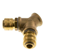Messing DN 7.2 (Euro) Luftkupplung Muffe G 1/2 Zoll Innengewinde Wandmontage 2-Wege