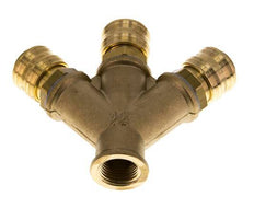 Brass DN 7.2 (Euro) Air Coupling Socket G 1/2 inch Female 3-way