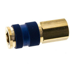 Messing DN 7.2 (Euro) Blau-kodierte Luftkupplung Muffe G 1/4 Zoll Innengewinde