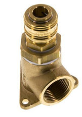 Brass DN 7.2 (Euro) Air Coupling Socket G 3/4 inch Female Wall-Mount