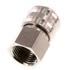 Messing vernickelt DN 7.2 (Euro) Luftkupplung Muffe G 1/4 Zoll Innengewinde