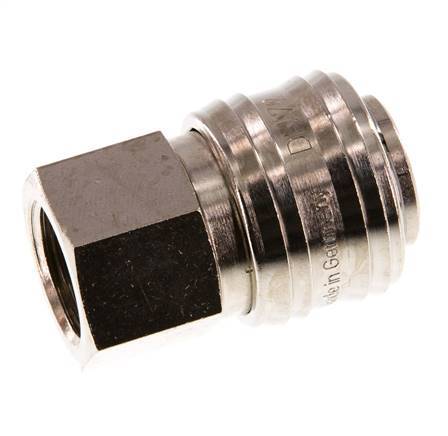 Nickel-plated Brass DN 7.2 (Euro) Air Coupling Socket G 3/8 inch Female