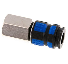 Messing vernickelt DN 7.8 Luftkupplung Muffe G 1/2 Zoll Innengewinde